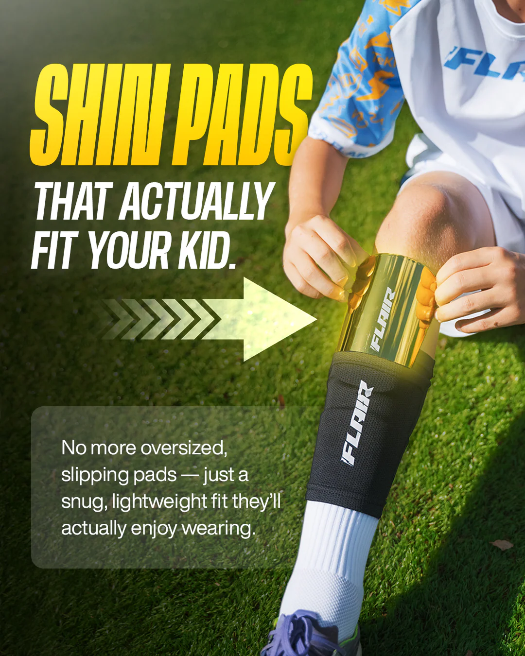 Kids Gold Shin pads - Image 2